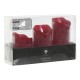 LED Свещ Home ESPRIT Червен 26,5 x 8 x 17 cm (3 Части) LED Свещ Home ESPRIT Червен 26,5 x 8 x 17 cm (3 Части)