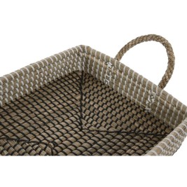 Игра на Кошници Home ESPRIT Естествено влакно Естествен Град 41 x 32 x 16 cm