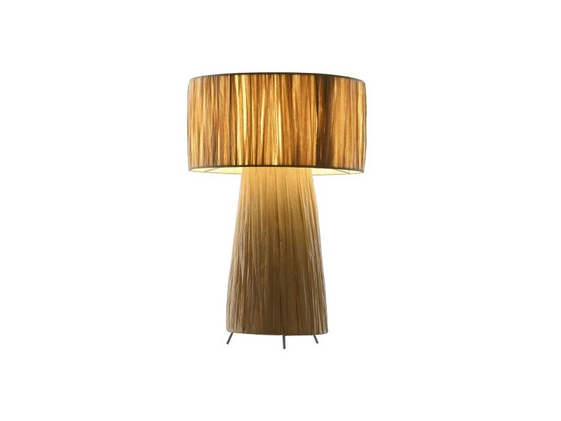 Настолна лампа Home ESPRIT Кафяв Метал Рафия 50 W 220 V 27 x 27 x 40 cm