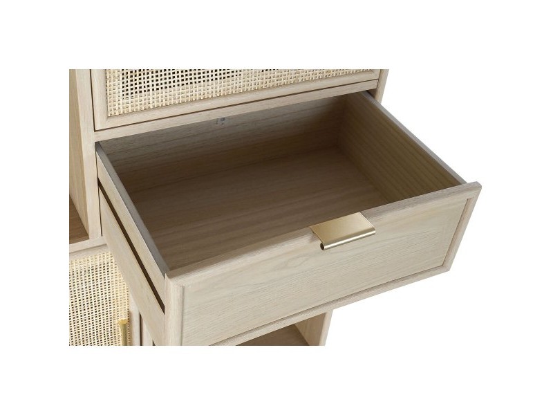Лавица Home ESPRIT Естествен Дърво от пауловния Дървен MDF 90 x 37 x 189 cm