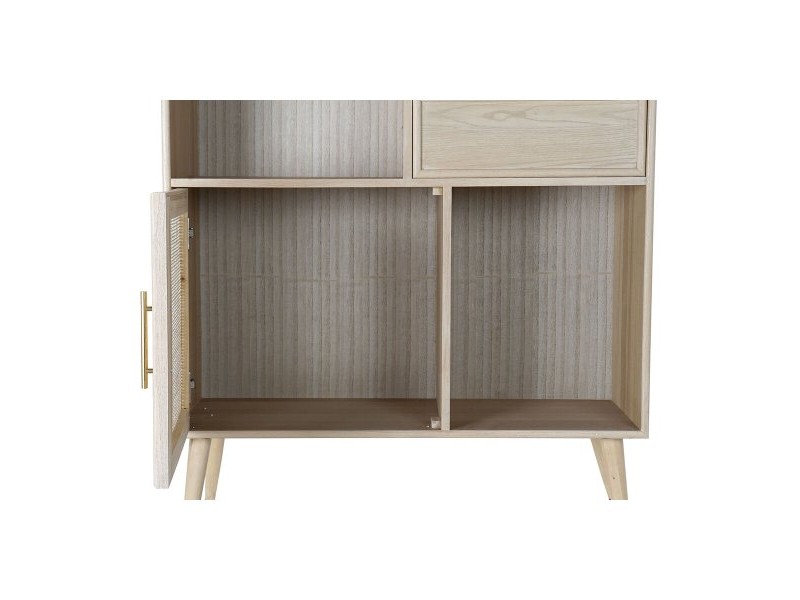 Лавица Home ESPRIT Естествен Дърво от пауловния Дървен MDF 90 x 37 x 189 cm