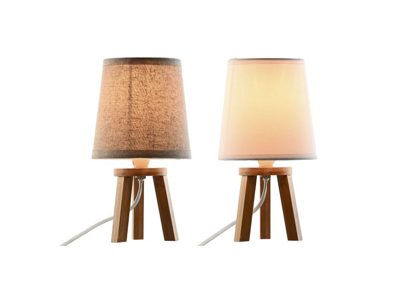 Настолна лампа Home ESPRIT Кафяв 13 x 13 x 24 cm (2 броя)
