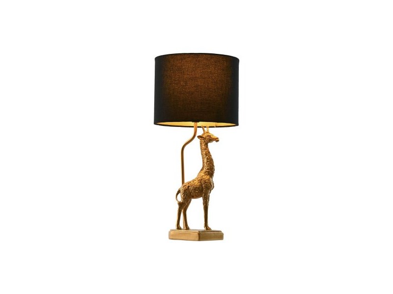Настолна лампа Home ESPRIT Черен Златен 20 x 20 x 53 cm