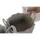 Игра на Кошници Home ESPRIT Въже 28 x 28 x 18 cm