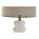 Настолна лампа Home ESPRIT Бял лен Каменинов 30 x 30 x 64 cm Настолна лампа Home ESPRIT Бял лен Каменинов 30 x 30 x 64 cm
