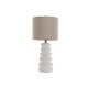 Настолна лампа Home ESPRIT Бял лен Каменинов 30 x 30 x 64 cm Настолна лампа Home ESPRIT Бял лен Каменинов 30 x 30 x 64 cm