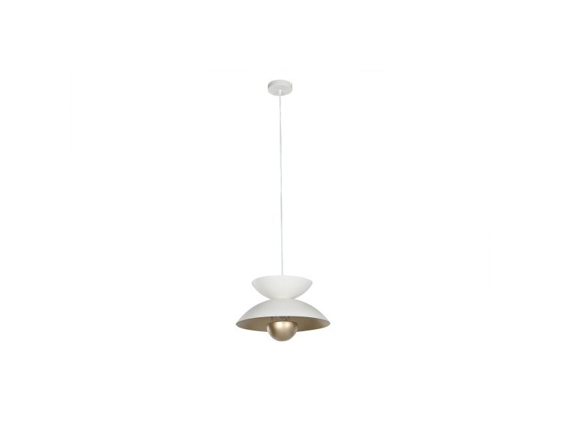 Полилей Home ESPRIT Бял Златен Метал 50 W 36 x 36 x 22 cm
