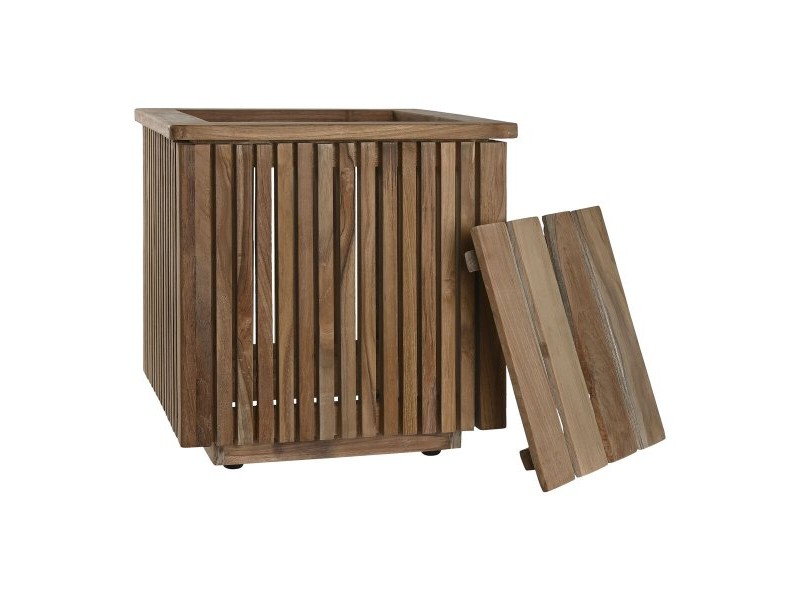 Саксия Home ESPRIT тиково дърво 34,5 x 34,5 x 37 cm