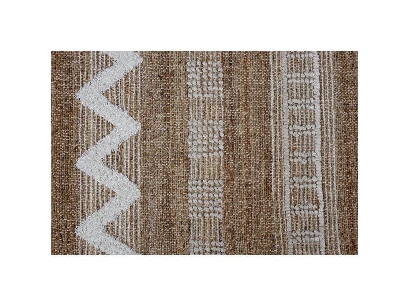 Килим Home ESPRIT Бял Кафяв Boho 140 x 200 x 1 cm
