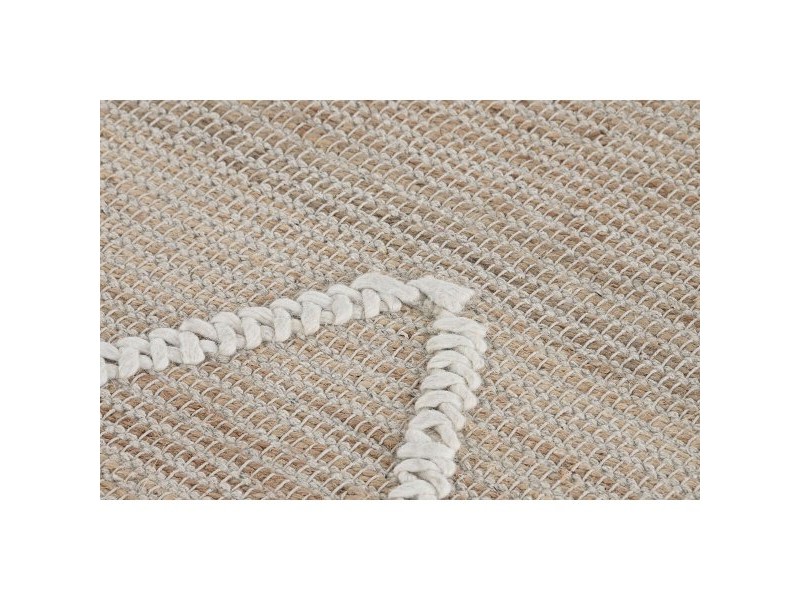 Килим Home ESPRIT Бял Естествен Boho 160 x 230 x 1 cm