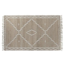 Килим Home ESPRIT Бял Естествен Boho 160 x 230 x 1 cm