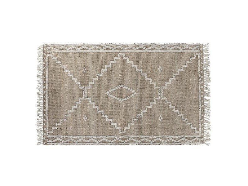 Килим Home ESPRIT Бял Естествен Boho 160 x 230 x 1 cm