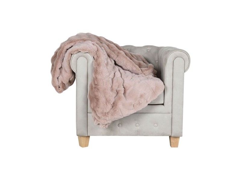 Одеяло Home ESPRIT Светло розово 220 x 240 x 1 cm