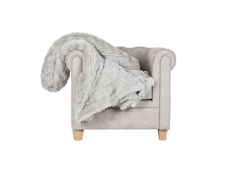Одеяло Home ESPRIT Светло сив 220 x 240 x 1 cm