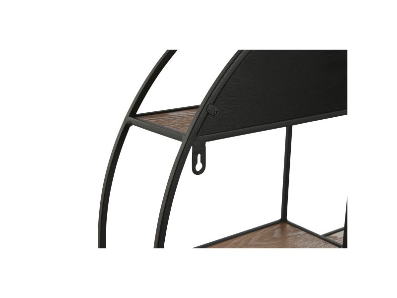 Лавица Home ESPRIT Черен Естествен Метал Дървен MDF 60 x 12 x 60 cm Стенен Лавица Home ESPRIT Черен Естествен Метал Дървен MDF 60 x 12 x 60 cm Стенен