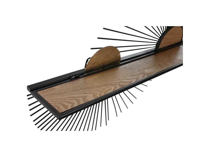 Лавица Home ESPRIT Черен Естествен Метал Дървен MDF 70 x 12 x 51 cm Стенен Лавица Home ESPRIT Черен Естествен Метал Дървен MDF 70 x 12 x 51 cm Стенен