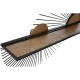 Лавица Home ESPRIT Черен Естествен Метал Дървен MDF 70 x 12 x 51 cm Стенен Лавица Home ESPRIT Черен Естествен Метал Дървен MDF 70 x 12 x 51 cm Стенен