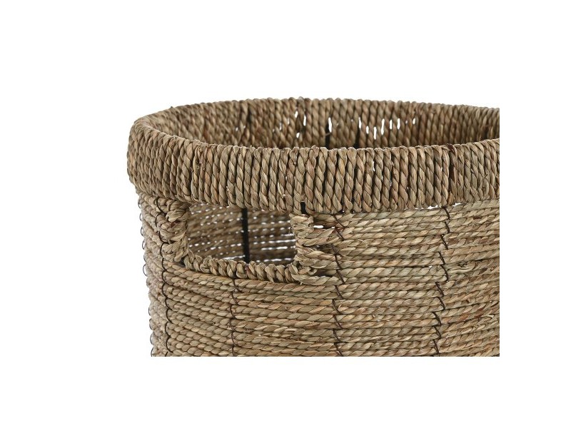 Комплект саксии Home ESPRIT Кафяв Метал влакно Тропически 36 x 36 x 29 cm