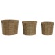 Комплект саксии Home ESPRIT Кафяв Метал влакно Тропически 36 x 36 x 29 cm Комплект саксии Home ESPRIT Кафяв Метал влакно Тропически 36 x 36 x 29 cm