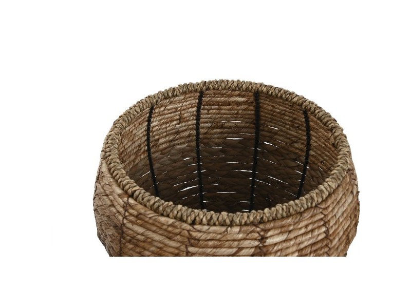 Комплект саксии Home ESPRIT Естествен Метал влакно Тропически 32 x 32 x 25 cm