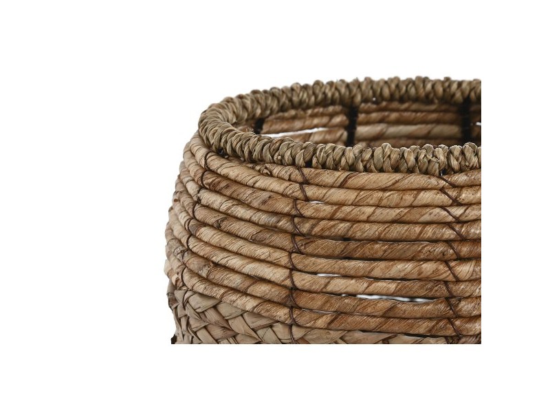 Комплект саксии Home ESPRIT Естествен Метал влакно Тропически 32 x 32 x 25 cm
