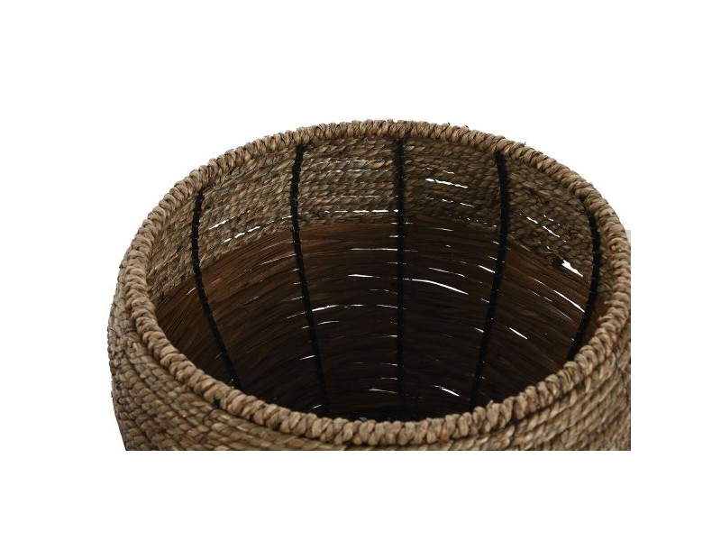 Комплект саксии Home ESPRIT Естествен Метал влакно Тропически 32 x 32 x 23 cm