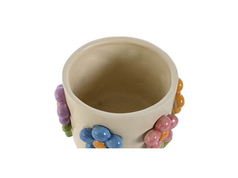 Саксия Home ESPRIT Многоцветен Сметана Dolomite Lilled 20 x 20 x 18 cm