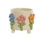 Саксия Home ESPRIT Многоцветен Сметана Dolomite Lilled 20 x 20 x 18 cm