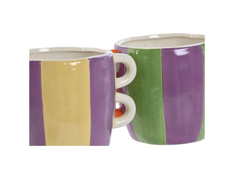 Саксия Home ESPRIT Многоцветен Dolomite 22,5 X 16 X 15 cm (2 броя) Саксия Home ESPRIT Многоцветен Dolomite 22,5 X 16 X 15 cm (2 броя)