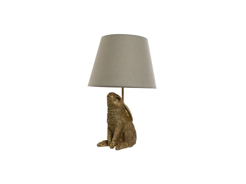 Настолна лампа Home ESPRIT Бежов Златен Смола 50 W 220 V 30 x 30 x 58 cm
