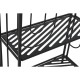 Лавица Home ESPRIT Черен Метал 60 x 27 x 160 cm