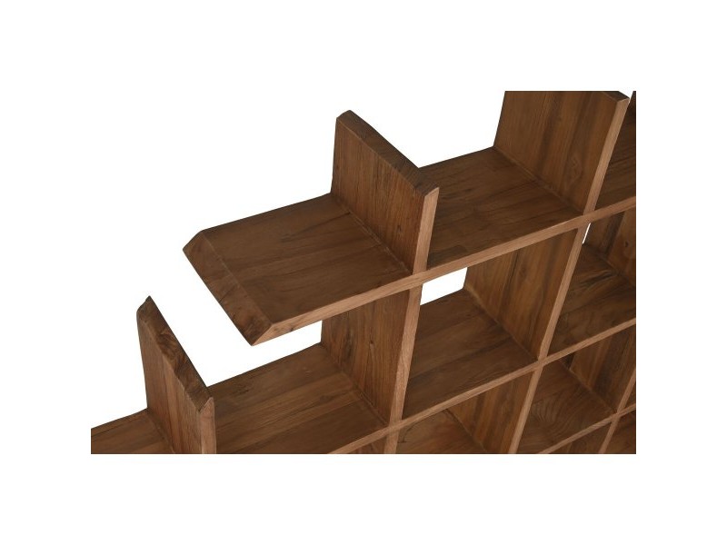 Лавица Home ESPRIT тиково дърво 120 x 15 x 120 cm
