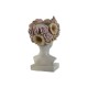 Саксия Home ESPRIT Сив Многоцветен влакно Магнезиев chica 32 x 28 x 53 cm