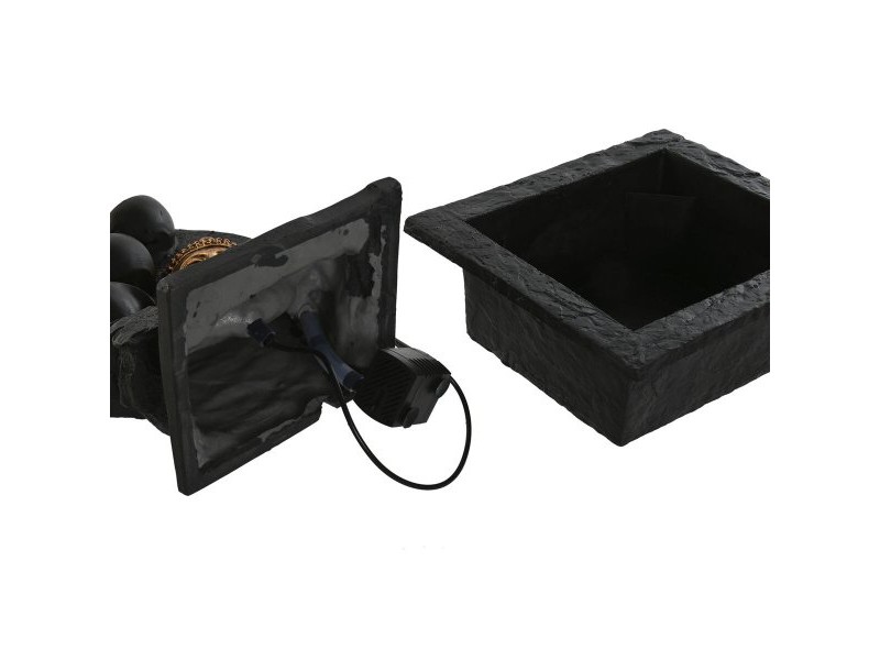 Градински фонтан Home ESPRIT Смола Буда Ориенталски 21 x 19 x 27 cm (2 броя)