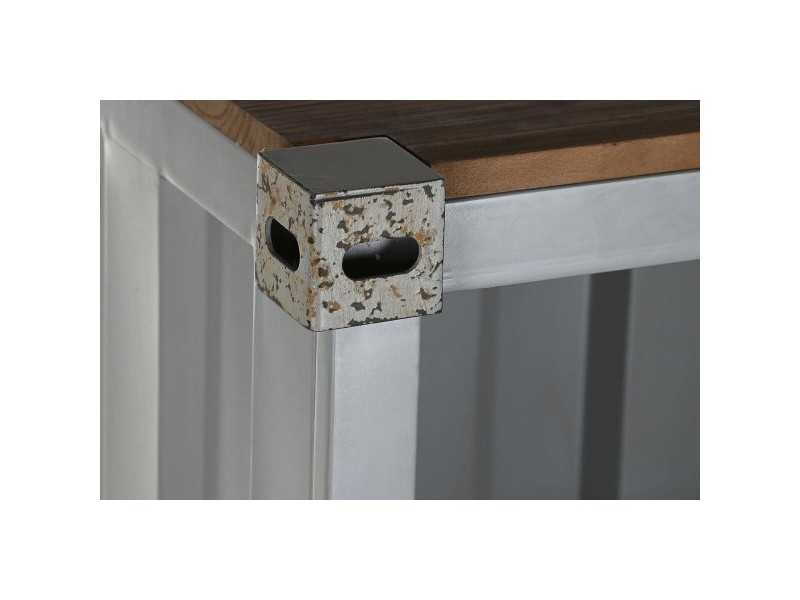 Лавица Home ESPRIT Сив Небесно синьо Метал Дървен MDF 87 x 44 x 168,5 cm
