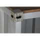 Лавица Home ESPRIT Сив Небесно синьо Метал Дървен MDF 87 x 44 x 168,5 cm