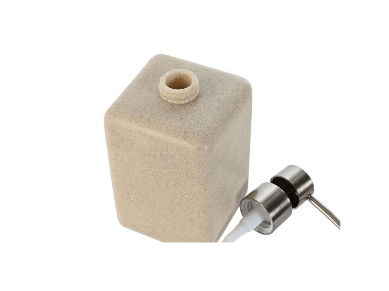 Дозатор за Сапун Home ESPRIT Сметана Сребрист Смола полиетилен 8 x 8 x 18 cm Дозатор за Сапун Home ESPRIT Сметана Сребрист Смола полиетилен 8 x 8 x 18 cm