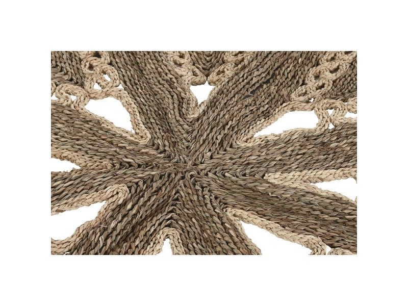 Килим Home ESPRIT Естествен Тропически 178 X 178 X 1,8 cm