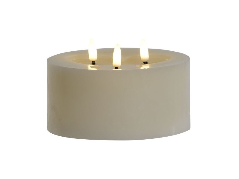 LED Свещ Home ESPRIT Бежов 15 x 15 x 7 cm (AA)