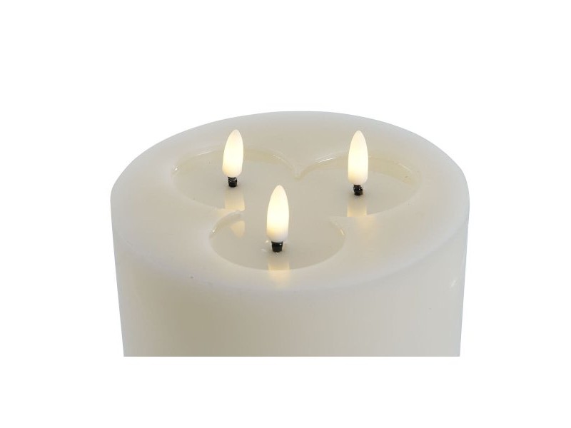 LED Свещ Home ESPRIT Бежов 15 x 15 x 7 cm (AA)