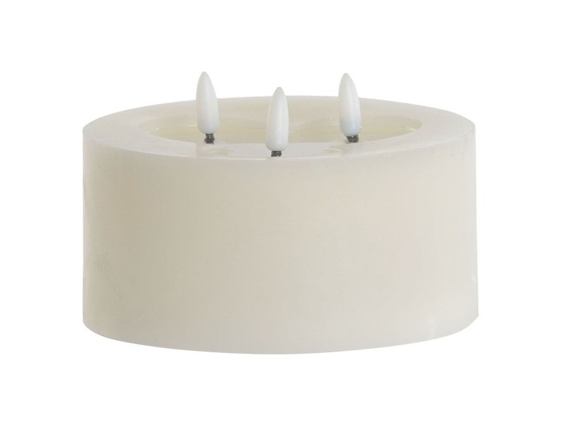 LED Свещ Home ESPRIT Бежов 15 x 15 x 7 cm (AA)