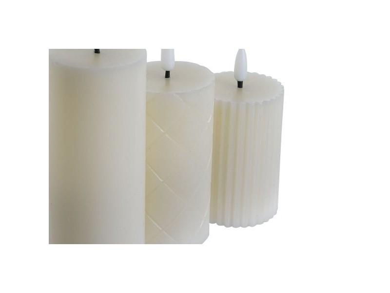 LED Свещ Home ESPRIT Бежов 5,5 x 5,5 x 13,5 cm (AA)