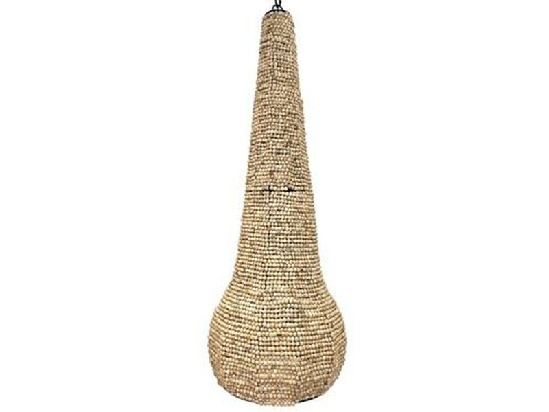 Полилей Home ESPRIT Естествен Дървен Метал 50 W 36,5 x 36,5 x 174,5 cm