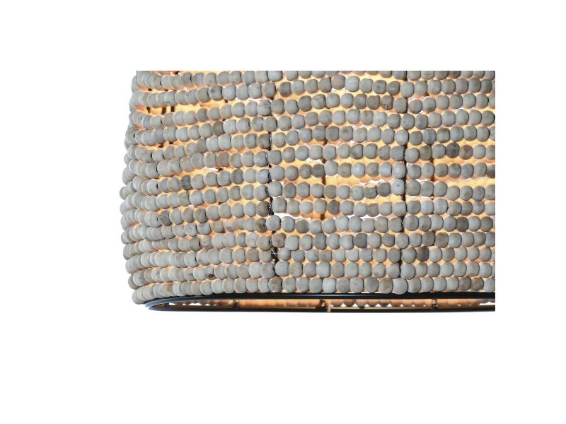 Полилей Home ESPRIT Естествен Дървен Метал 50 W 36,5 x 36,5 x 174,5 cm