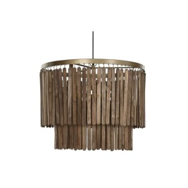 Полилей Home ESPRIT Кафяв Златен Дървен Метал Дърво манго 50 W 60 x 60 x 48 cm