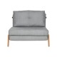 Фотьойл Home ESPRIT Сив Естествен Scandi