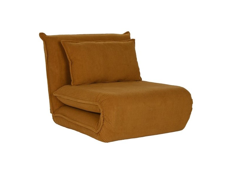 Разтегателен диван Home ESPRIT Горчица Scandi 83 X 85 X 70 CM