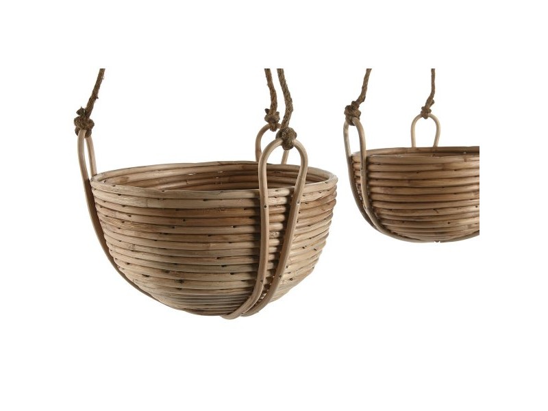 Комплект саксии Home ESPRIT Естествен плетена ракита Въже 31 x 31 x 23 cm (3 Части) Комплект саксии Home ESPRIT Естествен плетена ракита Въже 31 x 31 x 23 cm (3 Части)