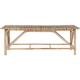 Табуретка Home ESPRIT Естествен плетена ракита 130 X 46 X 47 cm