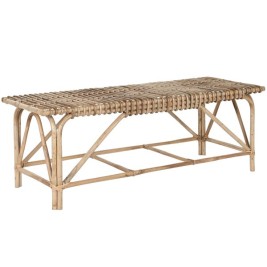 Табуретка Home ESPRIT Естествен плетена ракита 130 X 46 X 47 cm